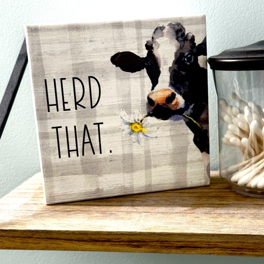 Rustic Style Decorative Sign 5 x 5 inches